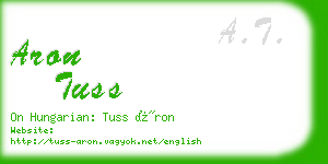 aron tuss business card
